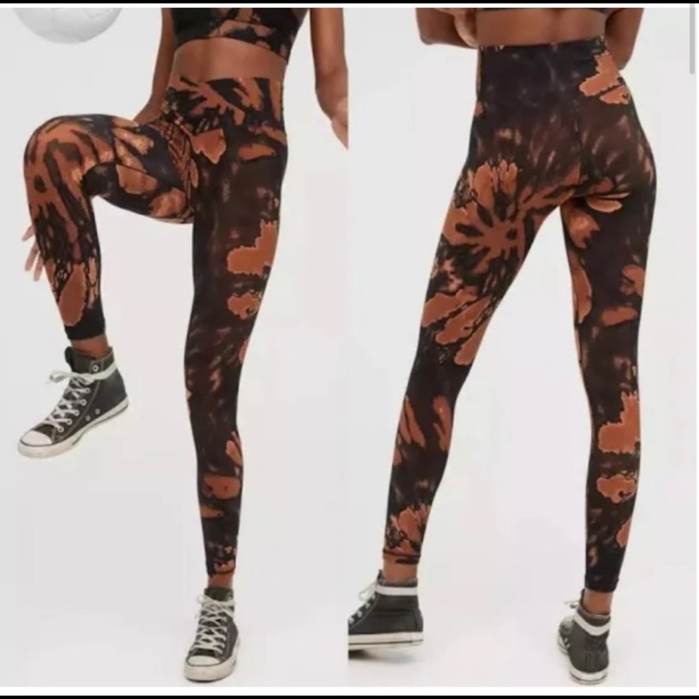 Offline by Aerie Real Me Tie Dye High Waisted Crossover Legging Jupiter Brown